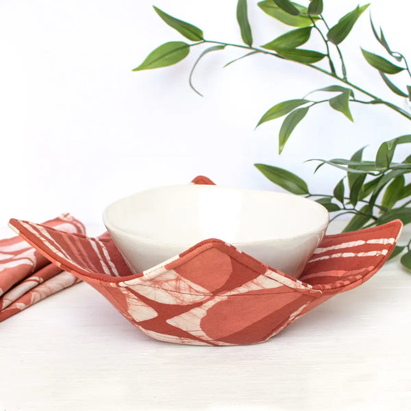 Batik Bowl Cozy Global Mamas Mod Circles Rust