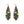 Beaded Wildflower Fringe Earrings Mayana Black