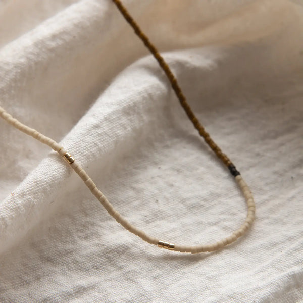 Mala Necklace Yewo Olive