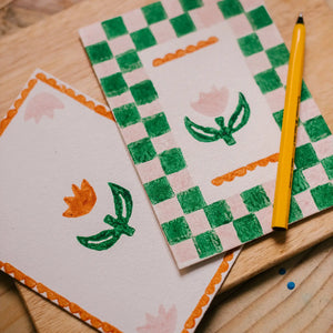 Block Print Stationary Kit - Tulip Joyn