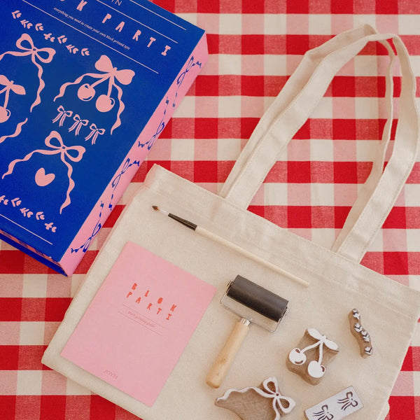 Block Print Tote Kit - Wallpaper Joyn