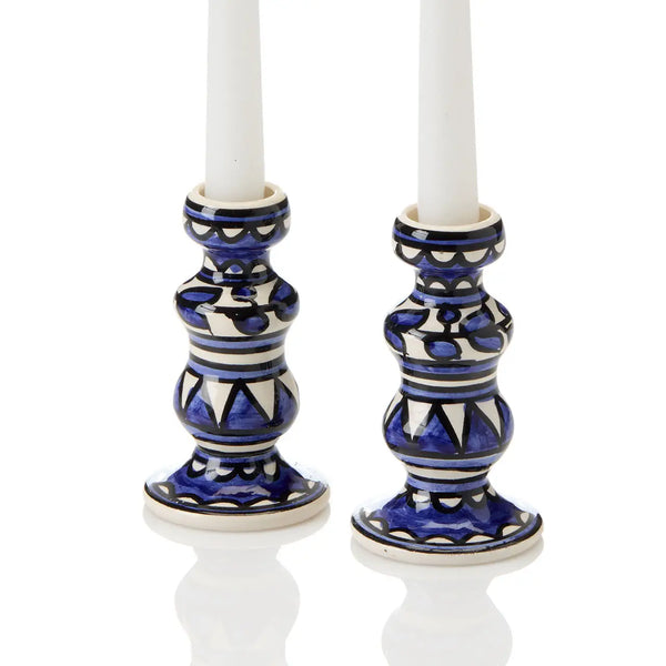 Blue West Bank Candle Holders SERRV
