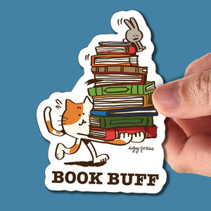 Book Buff Sticker Egg Press