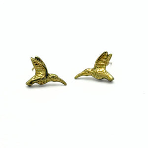 Brass Hummingbird Earring Fair Anita