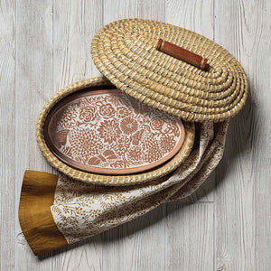 Butterfly Garden Lidded Bread Warmer SERRV