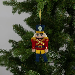 Felt Nutcracker Ornament Global Goods Partners