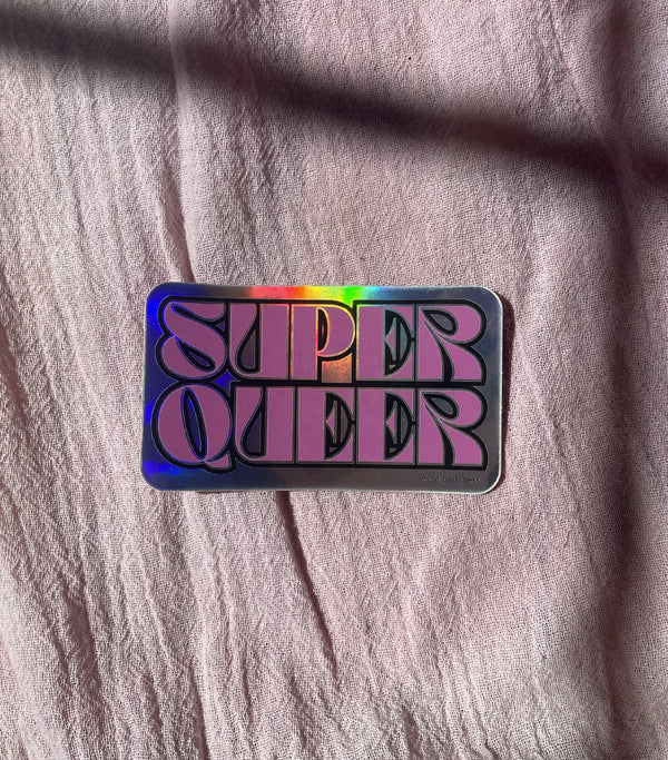 Super Queer Sticker  Ash and Chess   