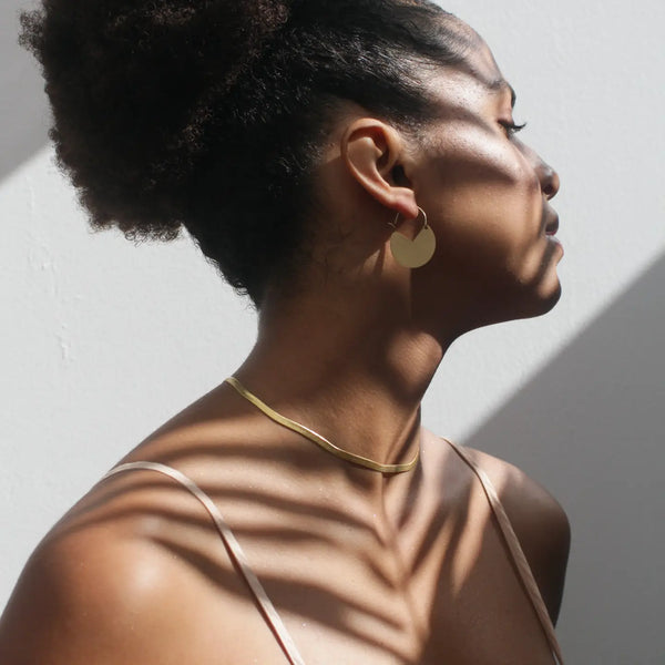 Matte Gold Pacman Earrings Rover & Kin