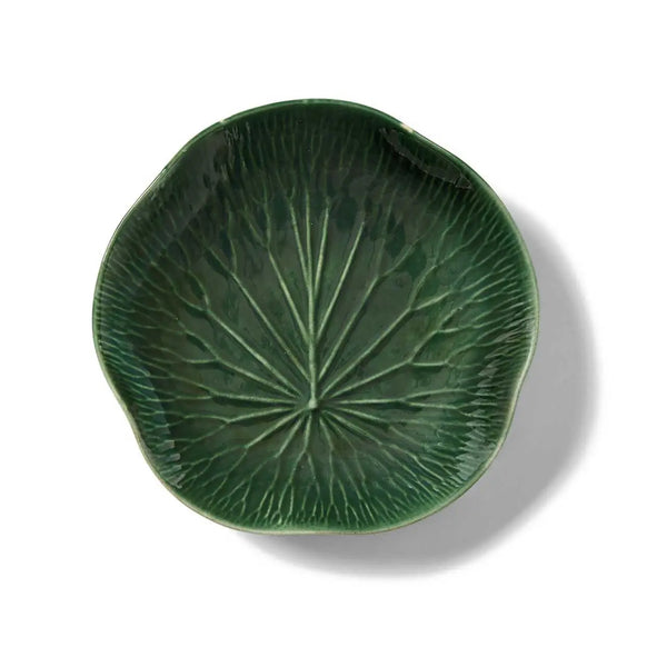 Lotus Leaf Ceramic Dishware SERRV Dinner Plate