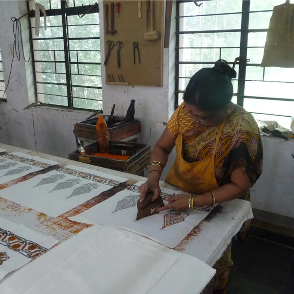 Kora Cotton Hand Block Printed  Napkins