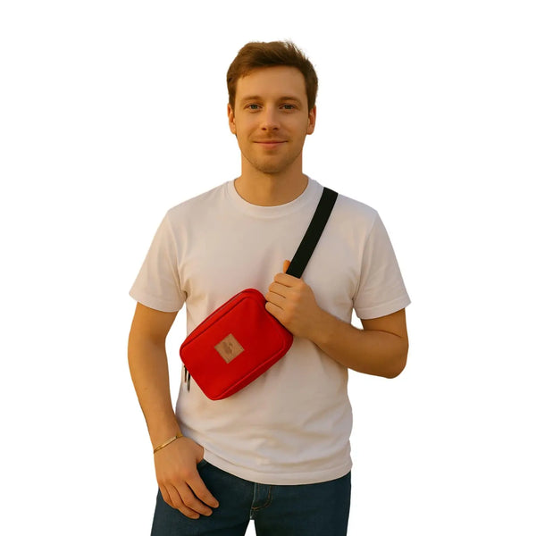 Canvas Belt Bag Ecodunia Red