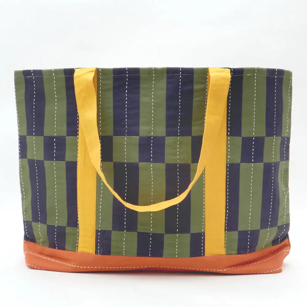 Tile Canvas Tote Anchal Project Navy