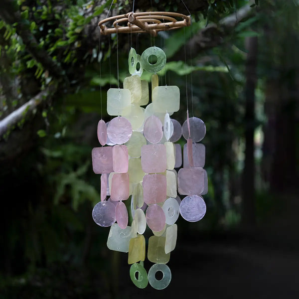 Capiz Chime - Medium Round Zen Zen Celestial