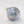 Blown Glass Ornament Christmas Silver and Gold Dandarah Celestial Blue