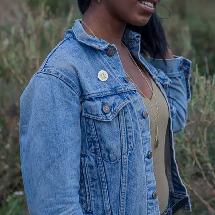 Pronoun Brass Pin They/Them Fair Anita   