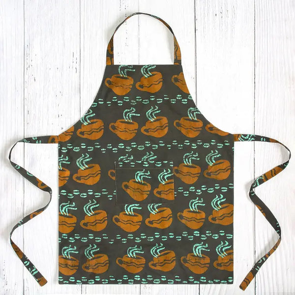 Reversible Apron Global Mamas Coffee Cups