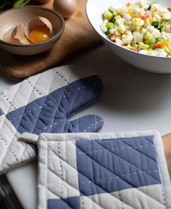 Quilted Pot Holder Mustard Anchal Project   