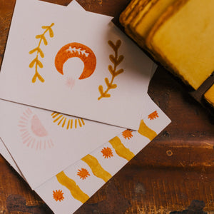 Block Print Stationary Kit - Cosmic Joyn