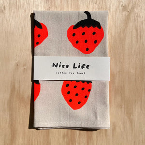 Screen Print Tea Towel Nice Life