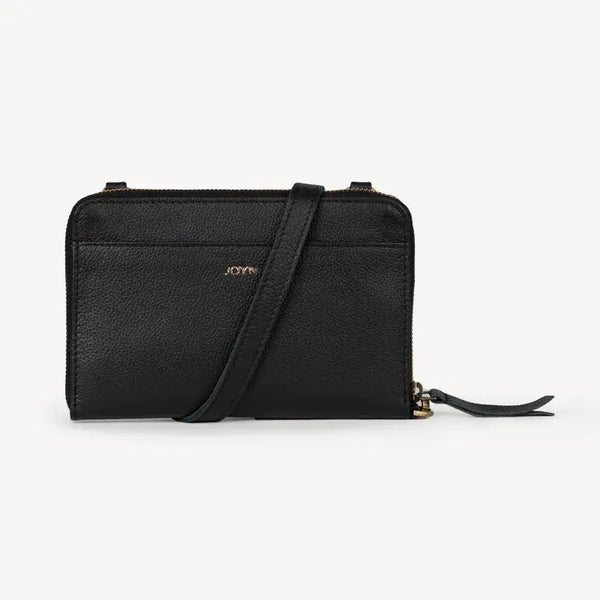 Reclaimed Leather Crossbody Wallet