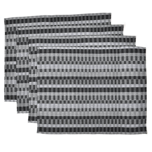 Cuaditros Placemats - Set of 4 Mayamam Black/Grey