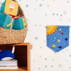 Felt Solar System Banner Flag  Global Goods Partners   