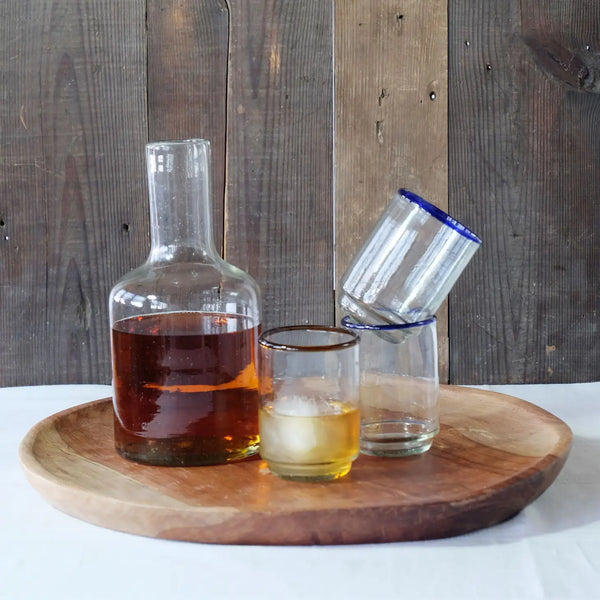 Clear Recycled Glass Decanter