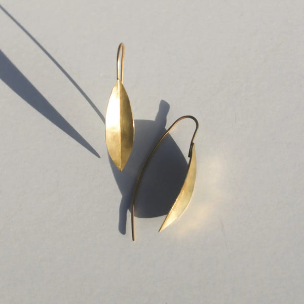 Willow Leaf Threader Earrings  Rover & Kin   