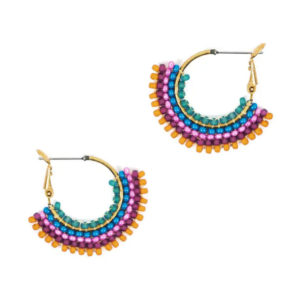 Beaded Skirt Earring Altiplano Deep Jewel