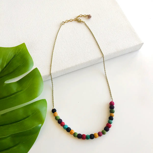 Delicate Kantha Necklace WorldFinds
