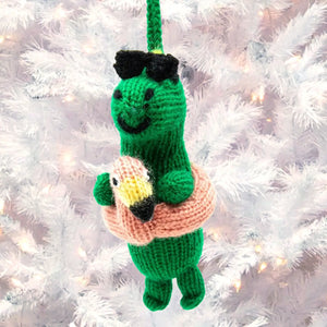 Party Dino Knit Ornament Global Goods Partners