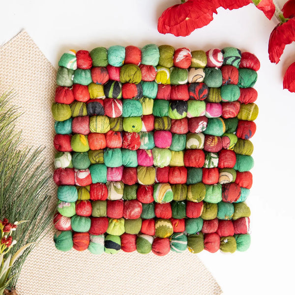 Holiday Sari Trivet WorldFinds