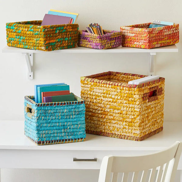Rectangular Chindi Storage Baskets SERRV