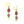 Sherbet Glass Bead Drop Earring Fair Anita
