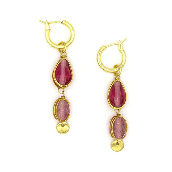 Sherbet Glass Bead Drop Earring Fair Anita