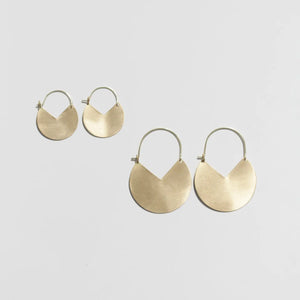 Matte Gold Pacman Earrings Rover & Kin