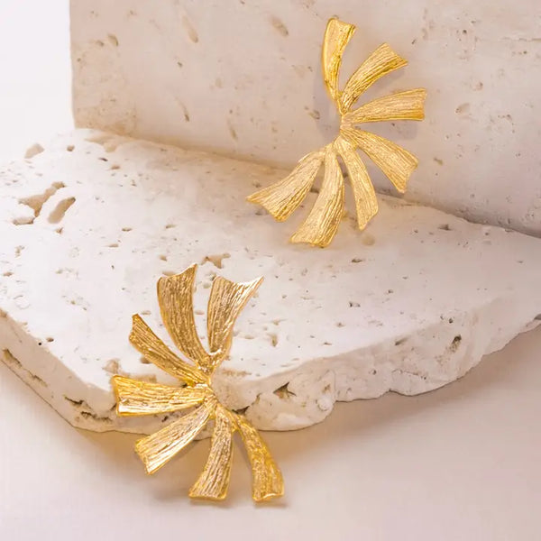 Gold Soleil Burst Stud Earrings Mayana