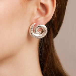 Silver Spiral Earring Mayana