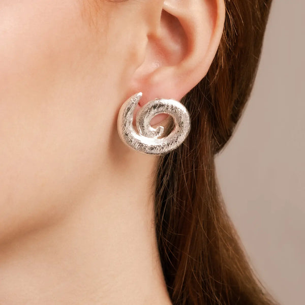 Silver Spiral Earring Mayana