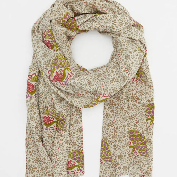 Vintage Kantha Scarf Blues/Purples Anchal Project Olive Peacock