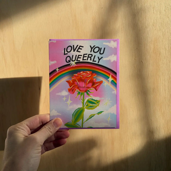 Love You Queerly Card Ash and Chess