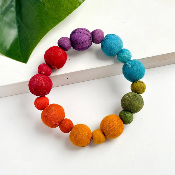 Kantha Prism Bauble Bracelet WorldFinds