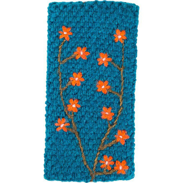 Embroidered Ear Warmer Andes Gifts Aqua