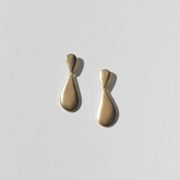 Luxe Gold Teardrop Earrings Rover & Kin