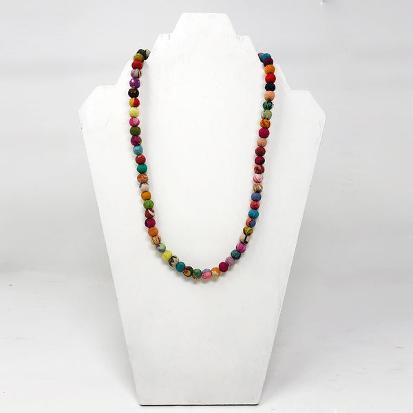 Classic Kantha Strand Necklace Regular WorldFinds   