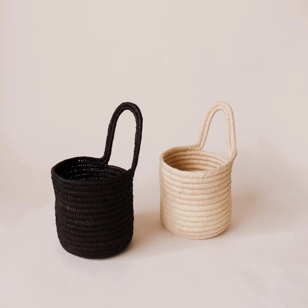 Woven Hangable Basket - Black imani