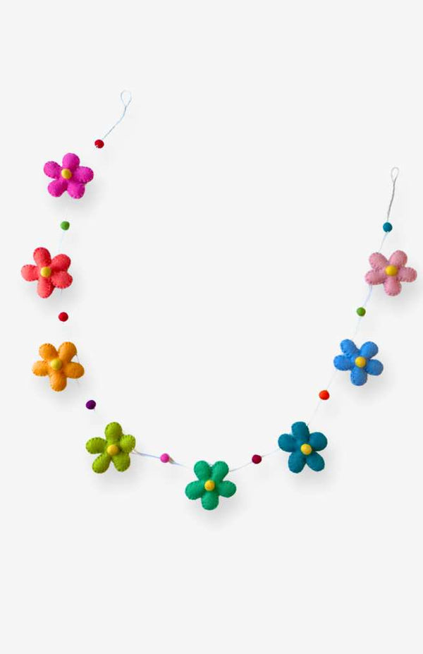 Felt Flower Garland Ganesh Himal Trading