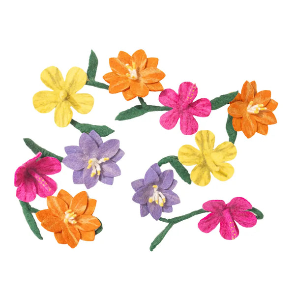 Felt Wildflower Garland Global Goods Partners