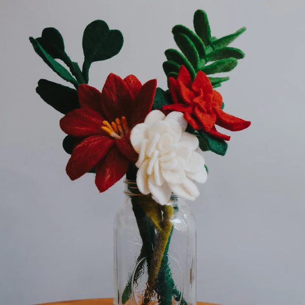 Felt Poinsettia Flower  Global Goods Partners   