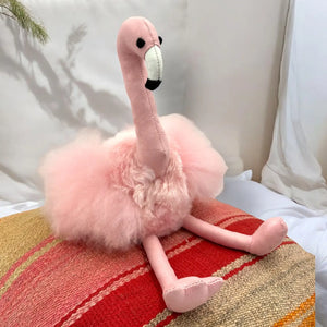 Alpaca Stuffed Flamingo Blossom Inspired Large